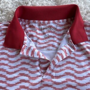 Bonobos Red and White Men's Polo Shirt